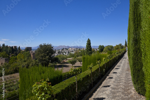 Alhambra, Granada,Generalife, Palastgarten
