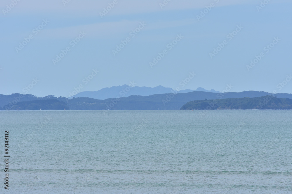Sea with islands int the distance| Sea with islands int the distance|
