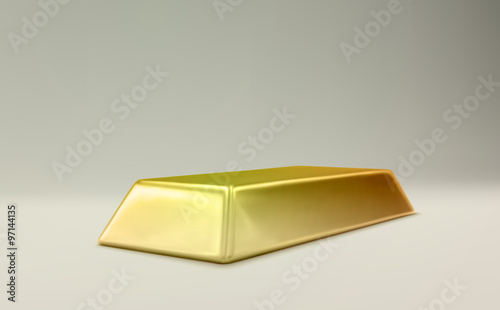 Gold Bar. Vector Illustration