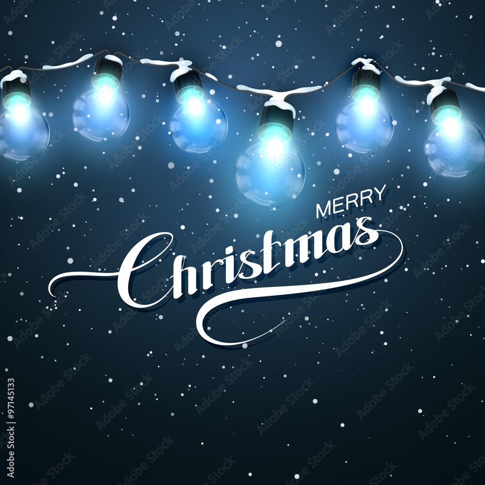 Christmas Lights. Vector Holiday Illustration Christmas Lights. Vector Holiday Illustration