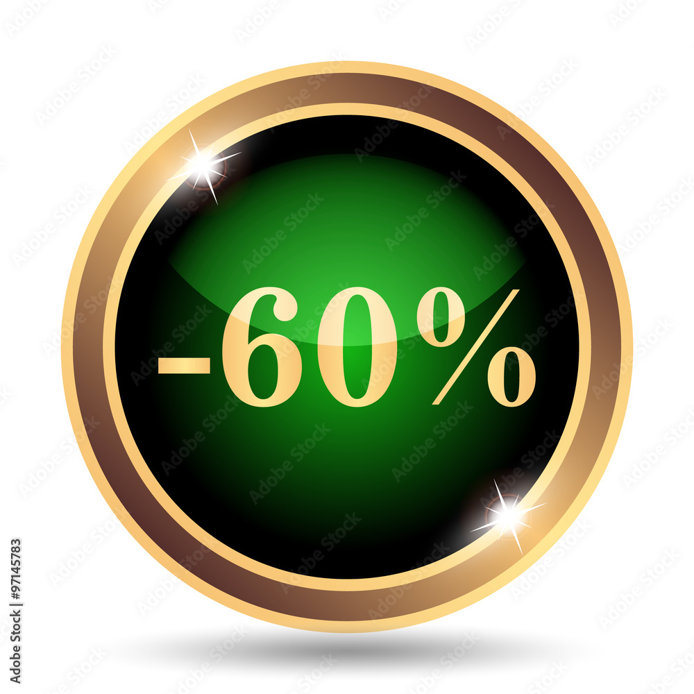 60 percent discount icon