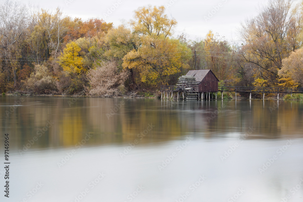 autumn watermill autumn watermill