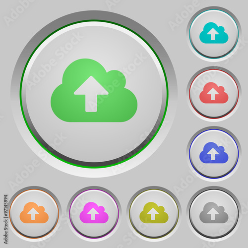Cloud upload push buttons