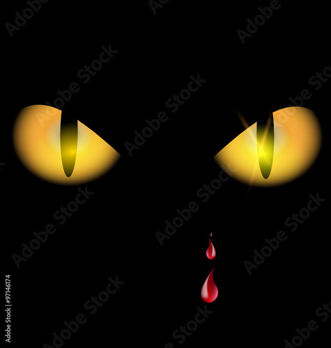 yellow eyes and drops