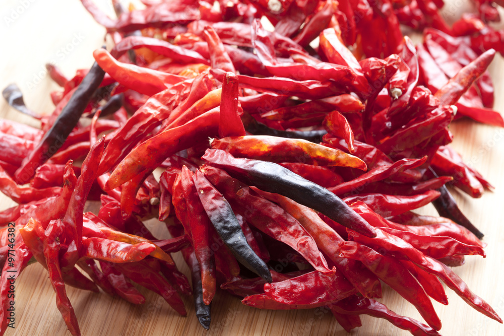 dried peppers

