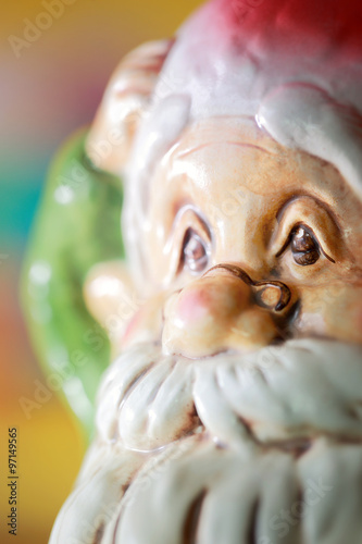 Portrait of Santa Claus with Selective focus and very Shallow d