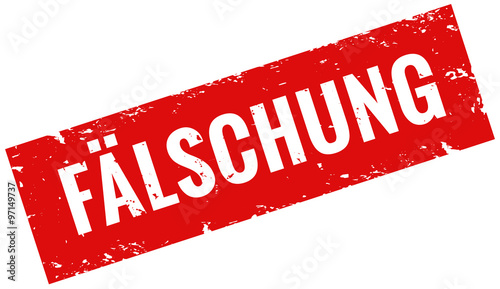 Fälschung Stempel rot