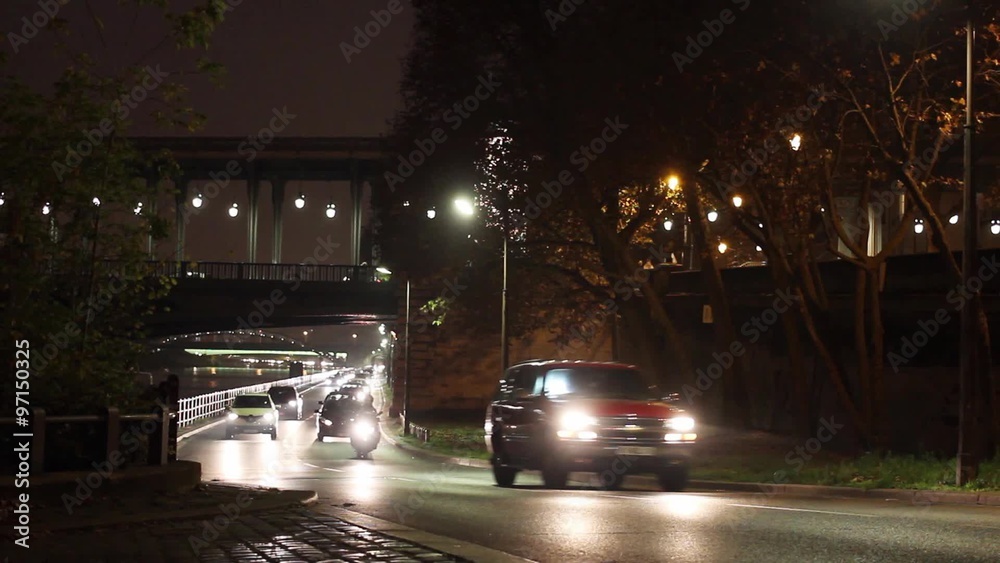 City life in night. Paris is the capital and most populous city of France. City life in night. Paris is the capital and most populous city of France.