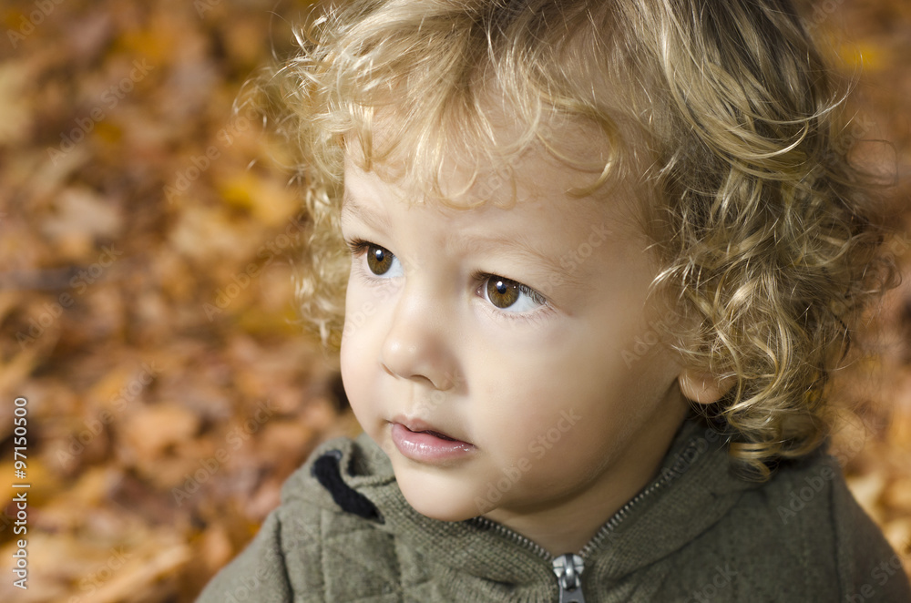 Closeup portrait of cute Caucasian boy Closeup portrait of cute Caucasian boy