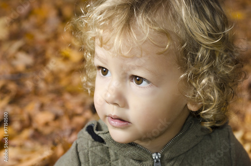 Closeup portrait of cute Caucasian boy © phoenix021