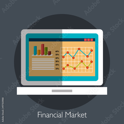 Financial market graphic