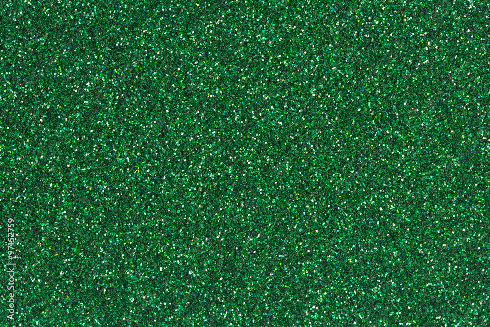 Emerald green glitter texture or background. Stock Photo Adobe Stock