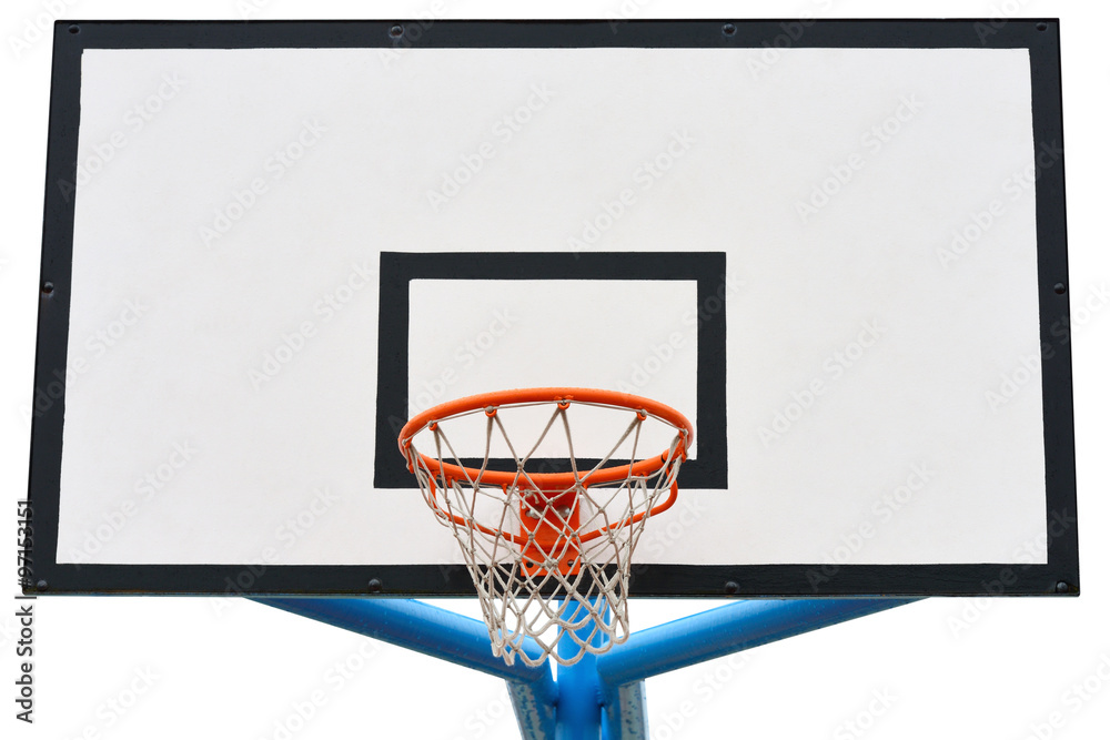 basketball hoop isolated on white background