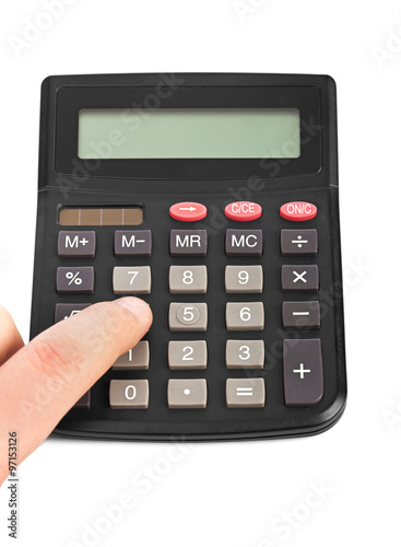 Business calculator and hand