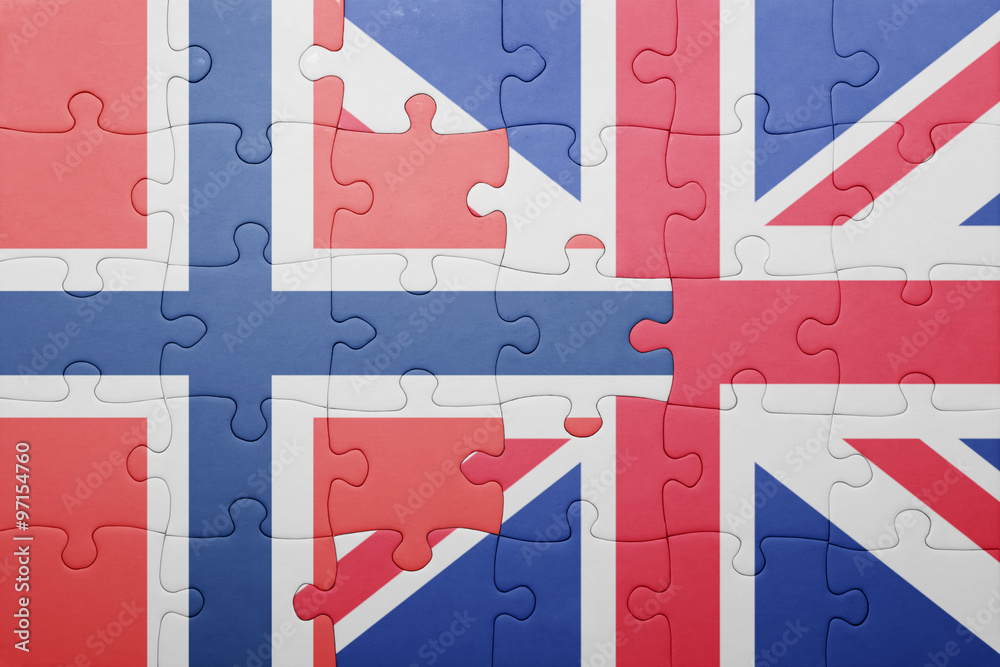 puzzle with the national flag of great britain and poland puzzle with the national flag of great britain and poland