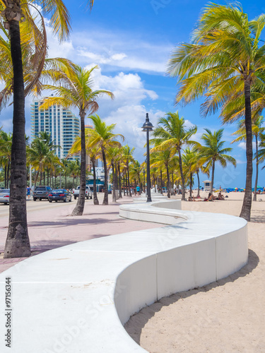 The beach at Fort Lauderdale in Florida photo