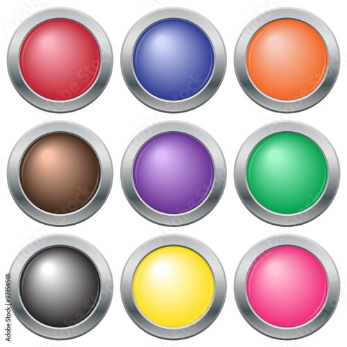 Free Download Colourful Button Icon Set - GFXLoad