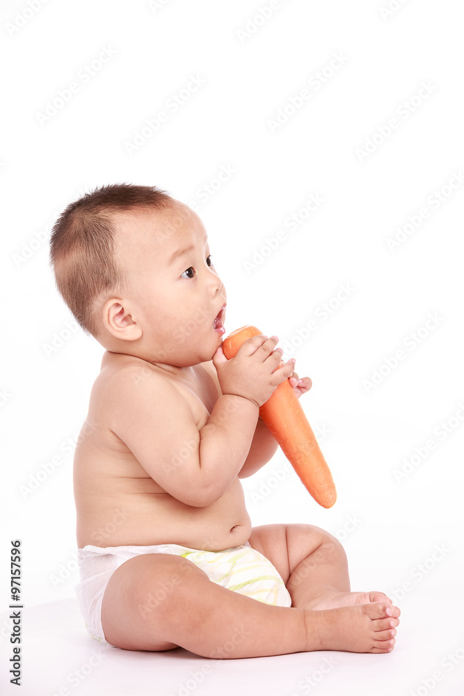 Lovely sitting Oriental baby boy Lovely sitting Oriental baby boy