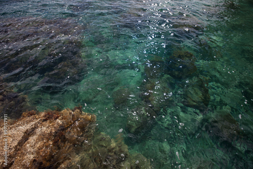 Obraz premium Sea stones background