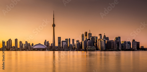 Toronto panorama at sunset