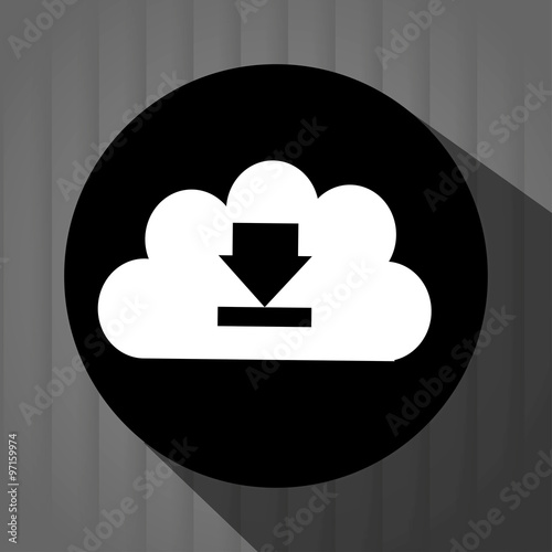 Interner download round icon photo