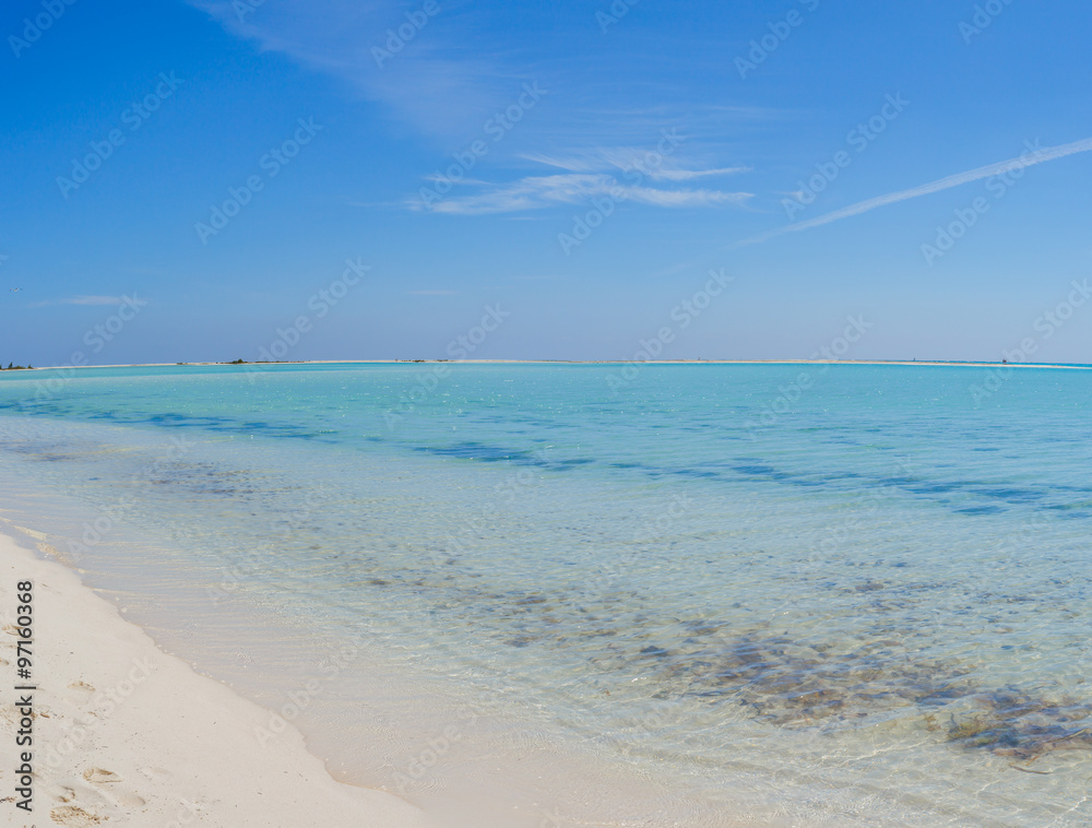 Tropical beach in Cayo Largo island Tropical beach in Cayo Largo island