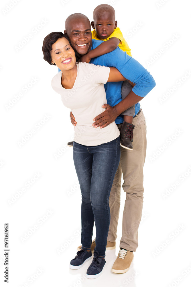 african family of three piggybacking african family of three piggybacking