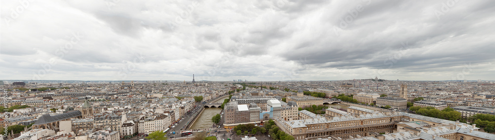 Panorama of Paris skyline