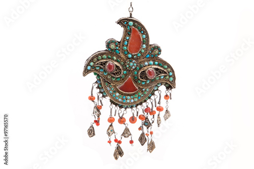 Collection of Vintage National  and Silver Jewelry,  Kazakh  National  Jewelry