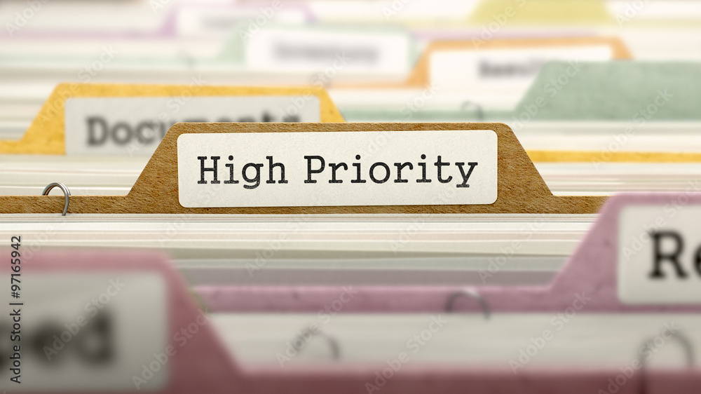 High Priority Concept on File Label. High Priority Concept on File Label.