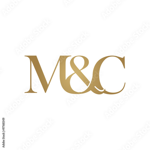 M&C Initial logo. Ampersand monogram logo