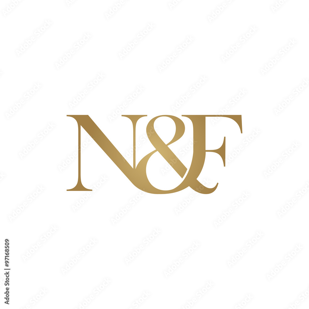 N&F Initial logo. Ampersand monogram logo N&F Initial logo. Ampersand monogram logo