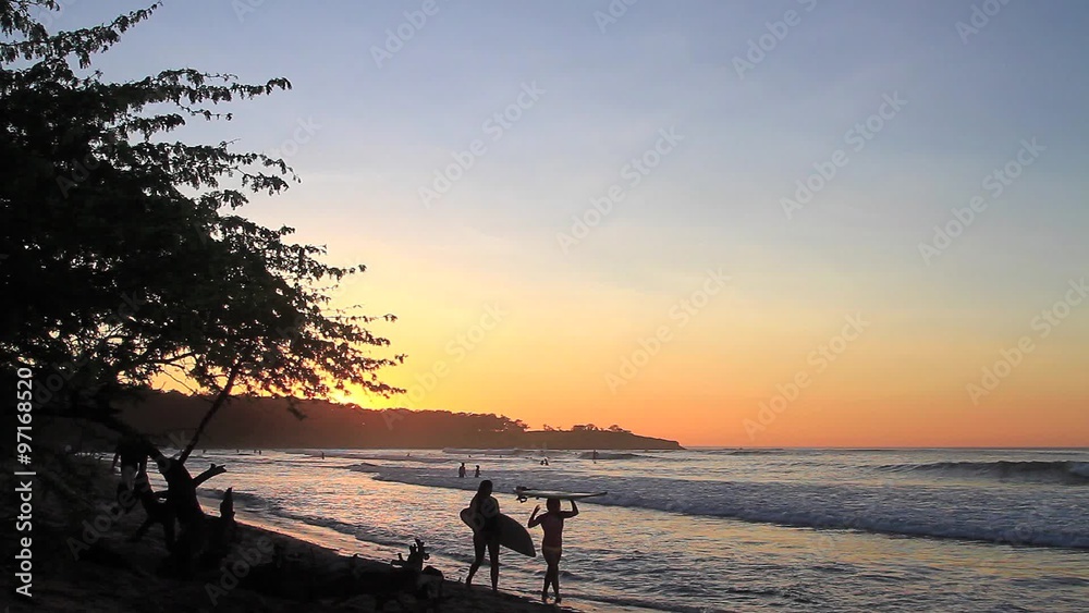 Atardecer de surf
