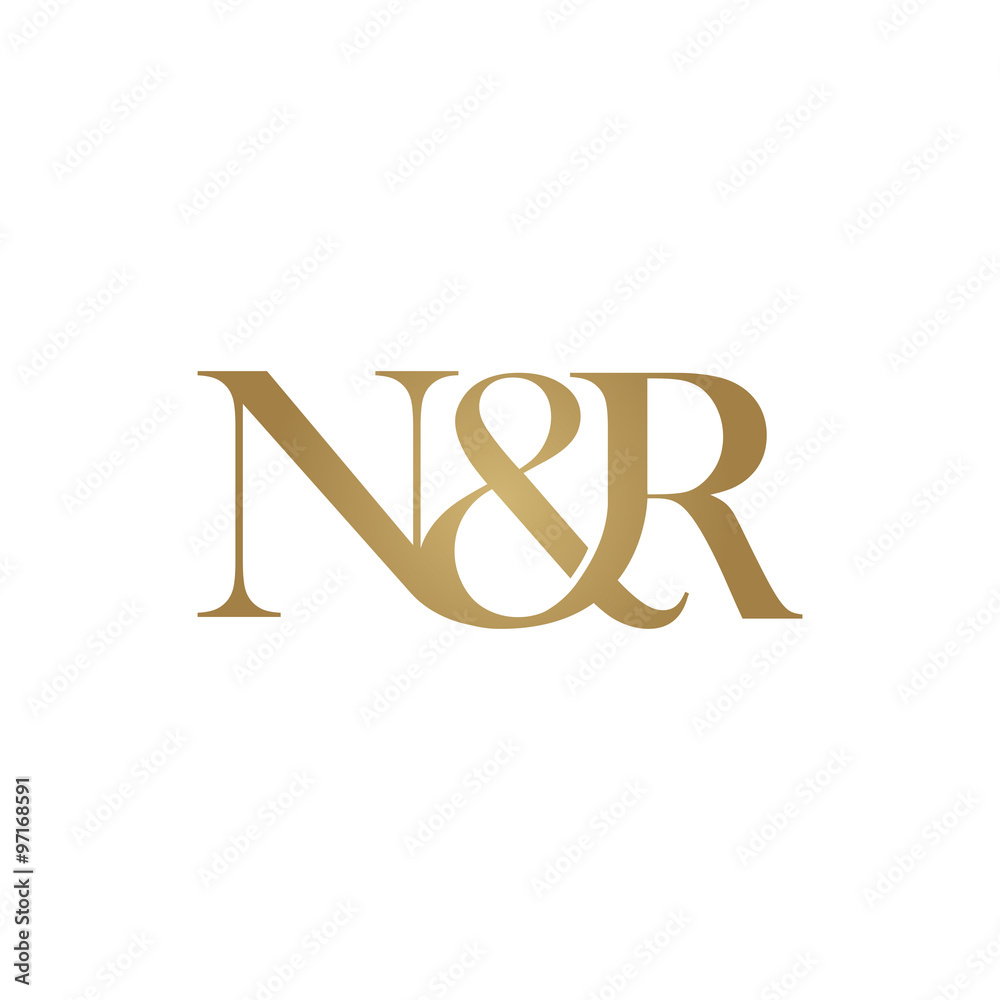 O&N Initial logo. Ampersand monogram logo Stock Vector