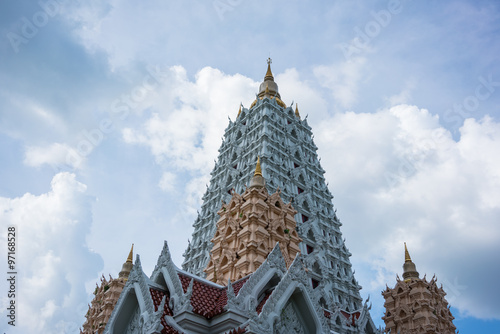 Main stucca - chedi of Wat Yangsangawaram in Phataya Thaiand photo