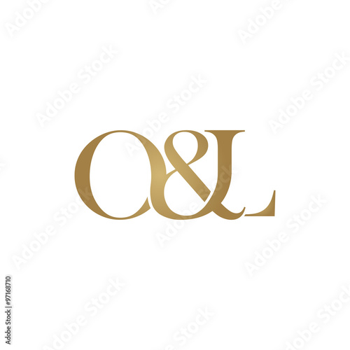 Obraz na plátně O&L Initial logo. Ampersand monogram logo