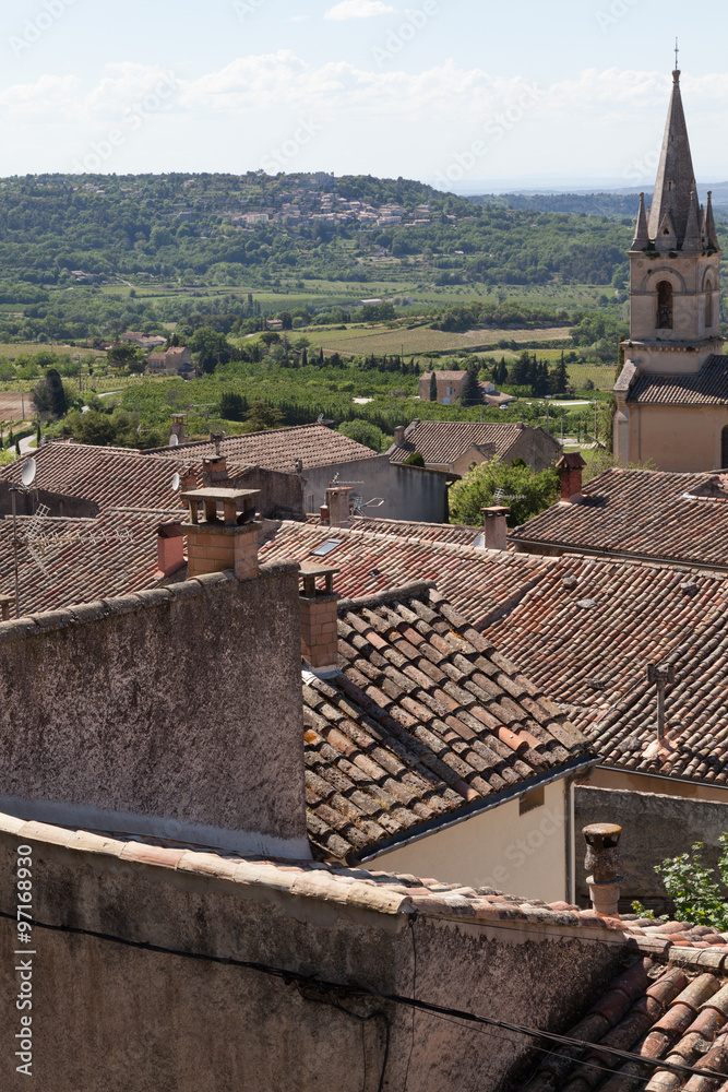 Roofs of the old town in Provence, France
