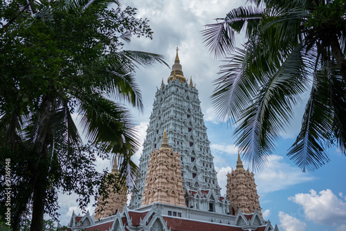 Main stucca - chedi of Wat Yangsangawaram in Phataya Thaiand