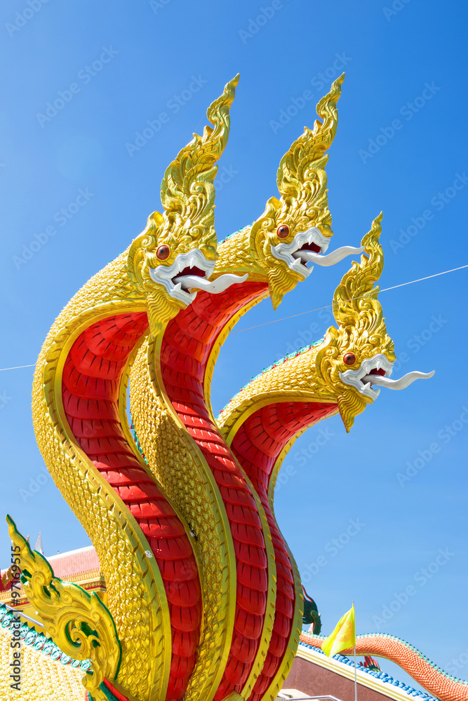 statue of Nagas in Thailand temple
statue of Nagas in Thailand temple