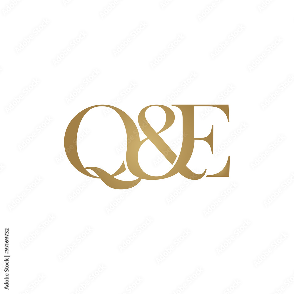Q&E Initial logo. Ampersand monogram logo Q&E Initial logo. Ampersand monogram logo