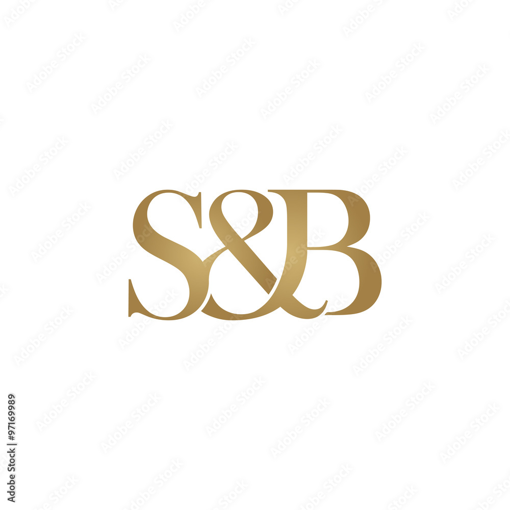 S&B Initial logo. Ampersand monogram logo S&B Initial logo. Ampersand monogram logo