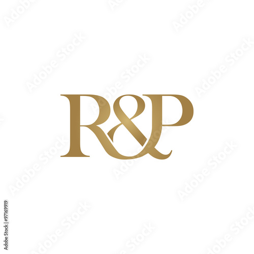 R&P Initial logo. Ampersand monogram logo photo