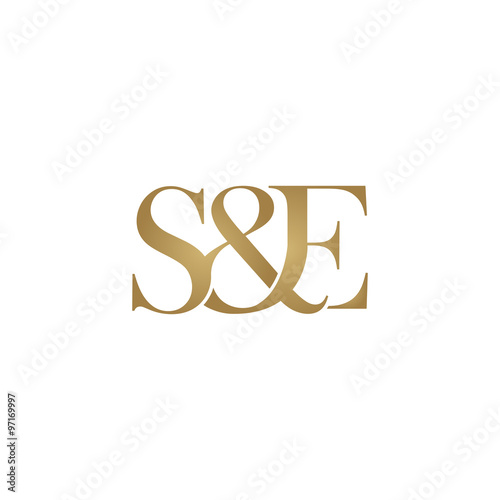 S&E Initial logo. Ampersand monogram logo
