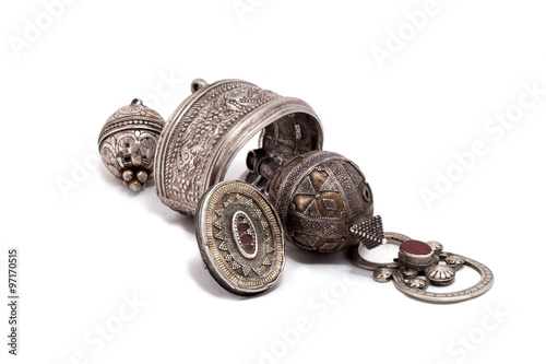 фотографія Collection of Vintage National and Silver Jewelry, Kazakh National Jewelry