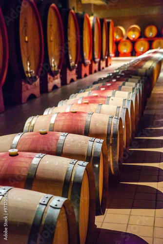 Fototapeta wine barrels
