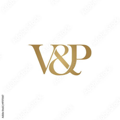 V&P Initial logo. Ampersand monogram logo