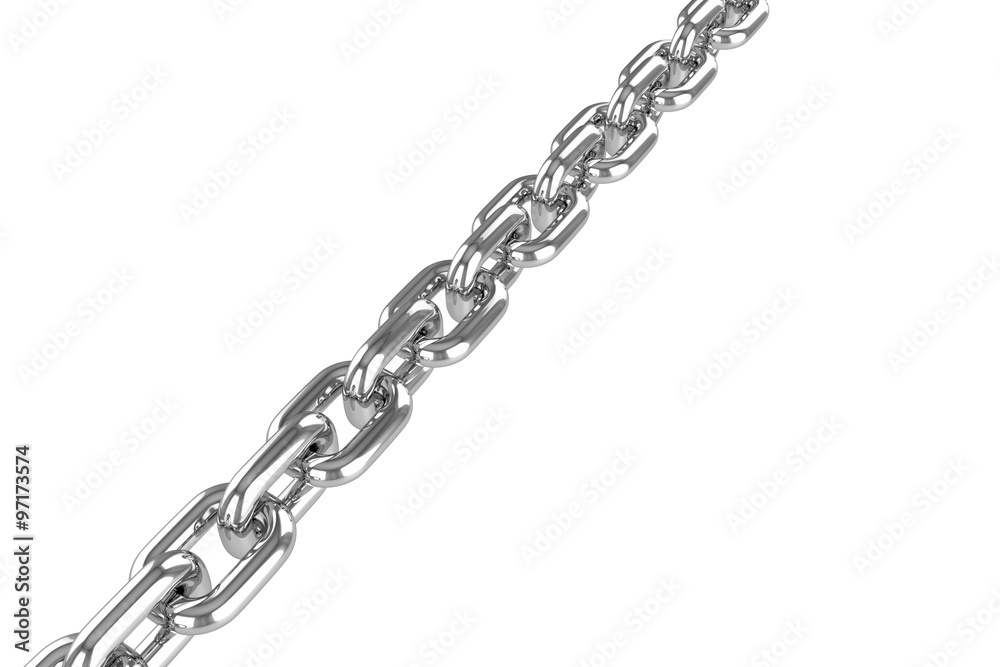 Fototapeta premium render stainless steel chain