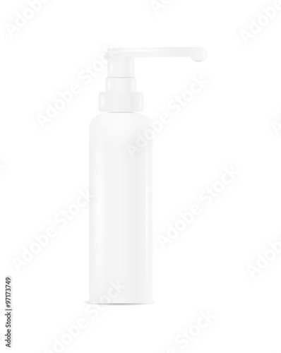 white bottle for liquid soap