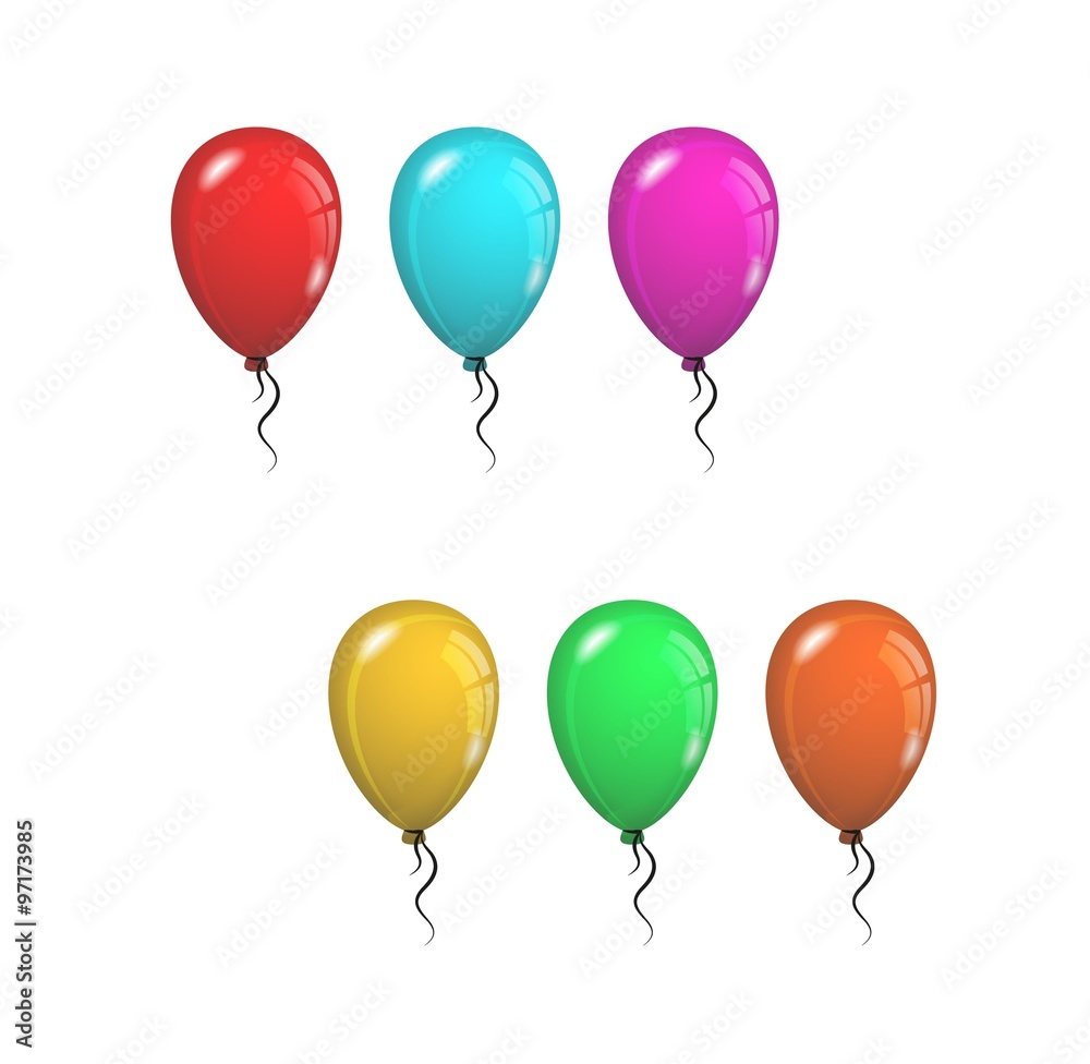 color balloons