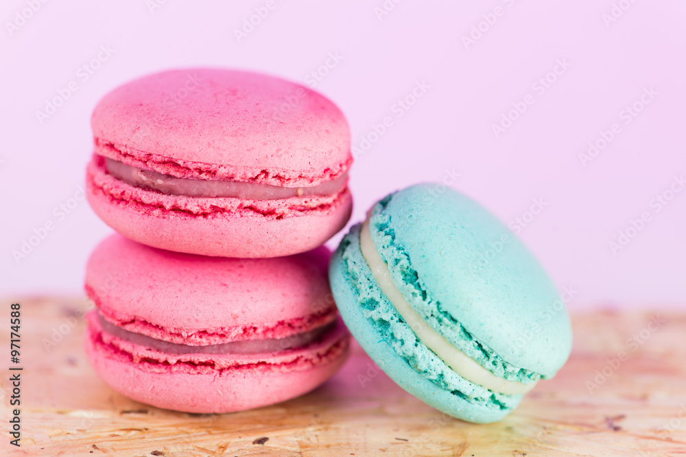 series Colorful and tasty French cookies Macarons on a colorful series Colorful and tasty French cookies Macarons on a colorful